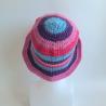 Thumbnail for Gehaakte bucket hat | Blauw, paars, lavendel en roze