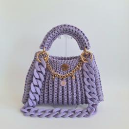 Gehaakte tas Shelly | Glitter lila