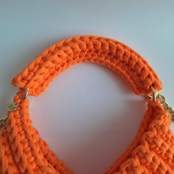 Gehaakte crossbody tas 'Oranje'