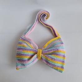 Gehaakte strik tas | Pastel
