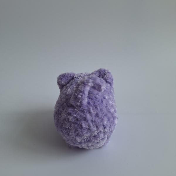 Gehaakte knuffel 'Lila kat'