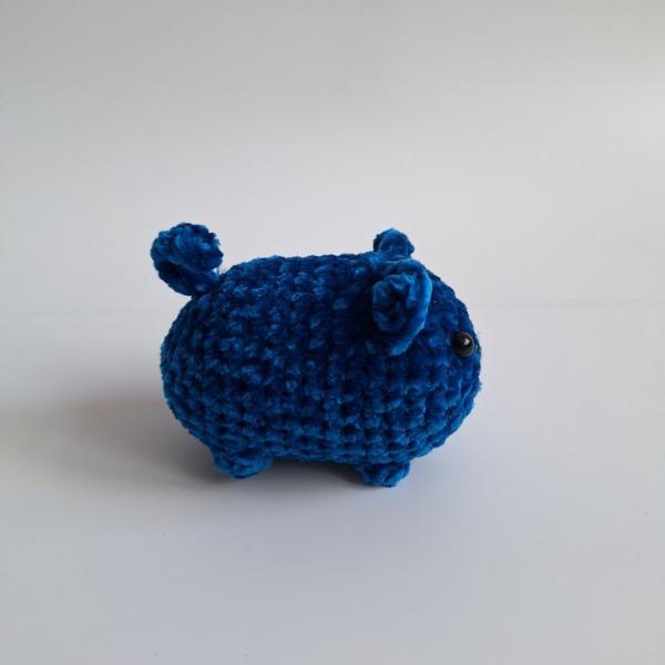 Gehaakte knuffel 'Petrol kat'