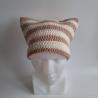 Thumbnail for Gehaakte muts | Crème en poeder roze