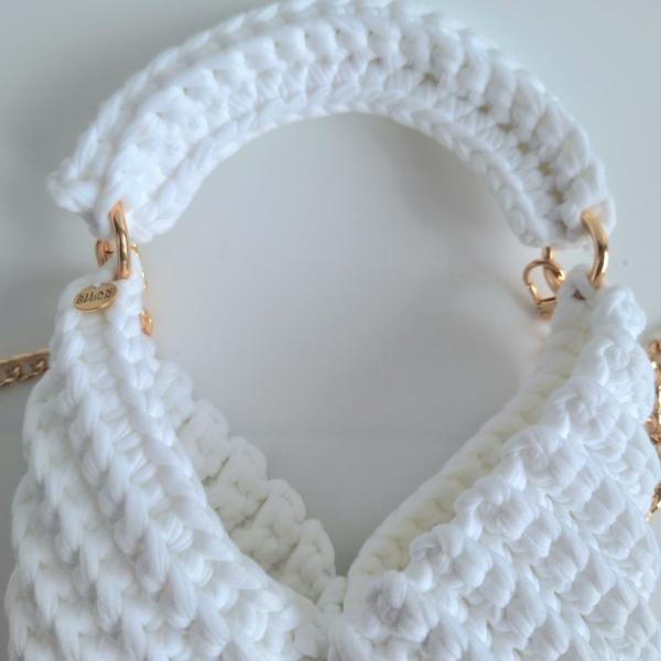 Gehaakte crossbody tas | Wit