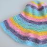 Thumbnail for Gehaakte zonnehoed | Pastel regenboog