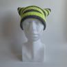 Thumbnail for Gehaakte muts | Limoengroen en grijs