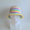 Thumbnail for Gehaakte bucket hat | Pastel regenboog