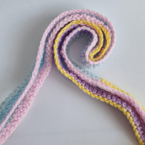 Gehaakte strik tas | Pastel