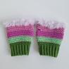 Thumbnail for Gehaakte handschoenen - gehaakte vingerloze handschoenen | Groen, mintgroen, lavendel, Barbie roze en lila