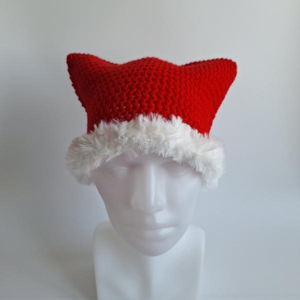 Gehaakte muts met imitatiebont | Santa