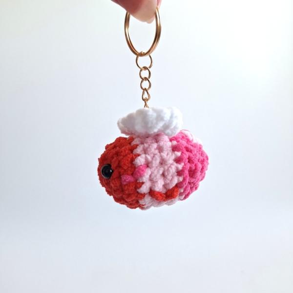 Gehaakte sleutelhanger | Valentijns bij