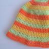 Thumbnail for Gehaakte bucket hat 'Groen, oranje en geel'