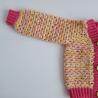 Thumbnail for Gehaakt baby vestje | Roze en oranje gemêleerd