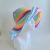 Thumbnail for Gehaakte zonnehoed | Pastel regenboog