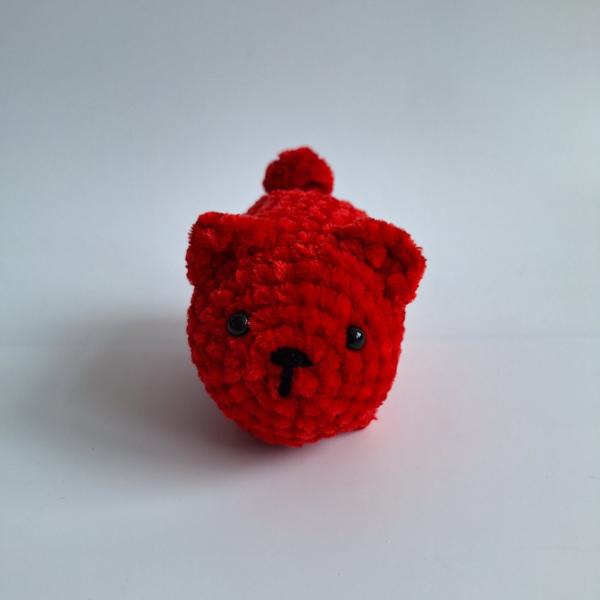 Gehaakte knuffel 'Rode kat'