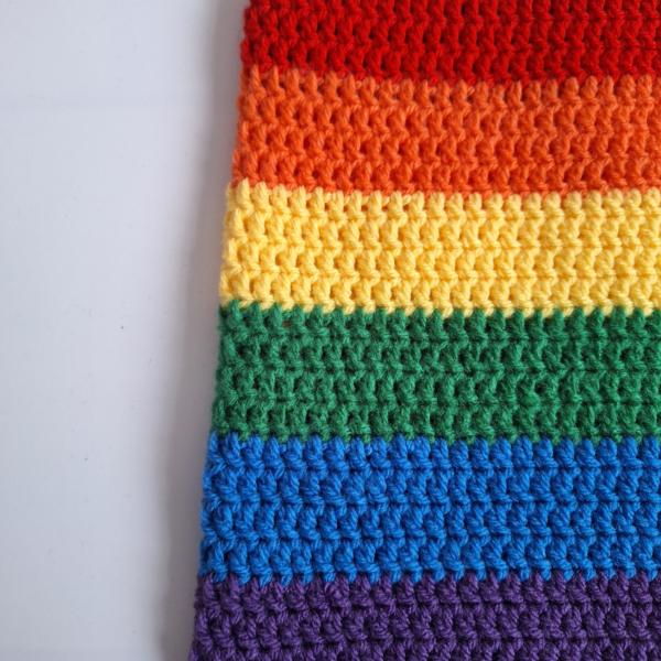 Gehaakte muts | Pride regenboog vlag