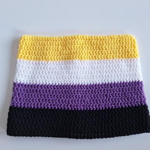 Gehaakte muts | Non-binary vlag