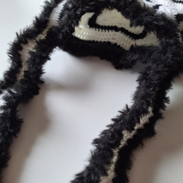 Gehaakte tas | Zwart en witte ster