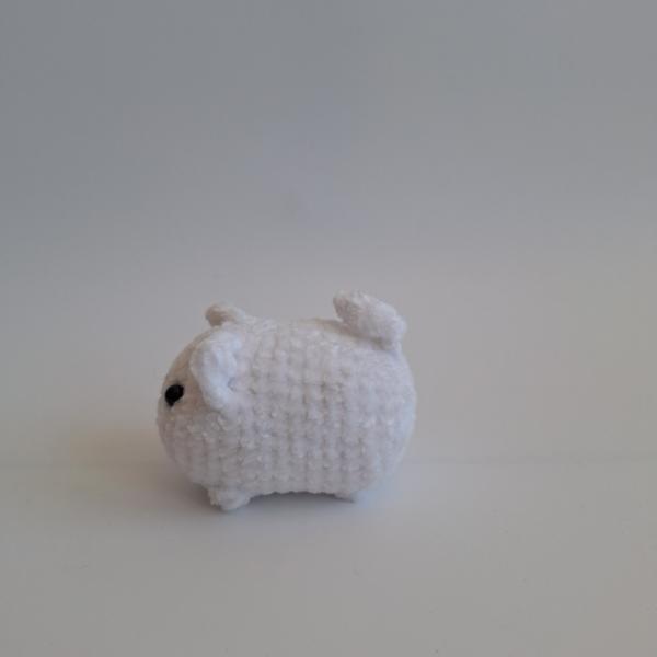 Gehaakte knuffel 'Witte kat'