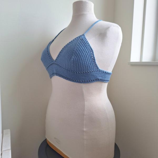 Gehaakt topje 'Boho top blauw | paars'