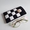 Thumbnail for Geweven brillenkoker | Zwart en wit