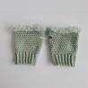 Thumbnail for Gehaakte handschoenen - gehaakte vingerloze handschoenen | Sagegroen