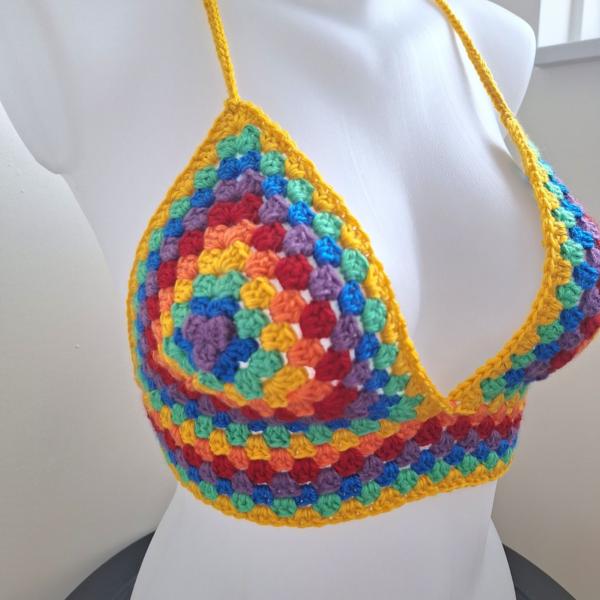 Gehaakt topje 'Pride regenboog vlag ||'