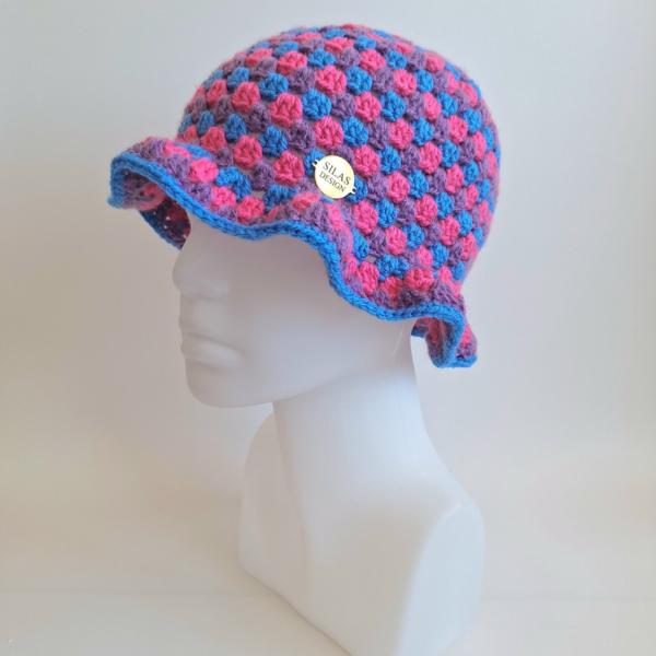 Gehaakte bucket hat | Pride biseksuele vlag