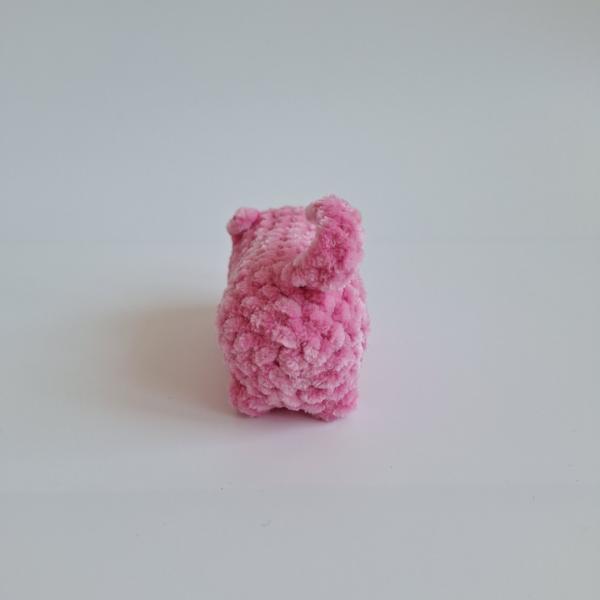 Gehaakte knuffel 'Kleine roze kat'