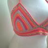 Thumbnail for Gehaakt topje 'Boho top oranje, roze en beige'