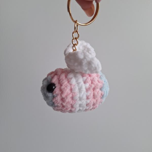 Gehaakte sleutelhanger 'Transgender bij'