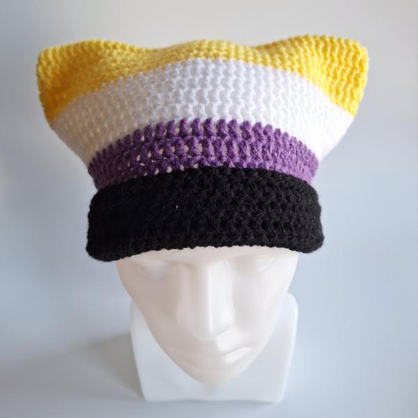 Gehaakte muts | Non-binary vlag