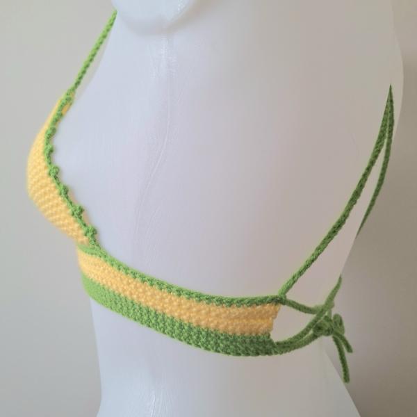 Gehaakt topje | Geel en groen