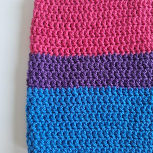 Gehaakte muts | Biseksuele vlag