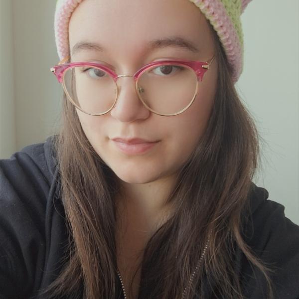 Gehaakte muts | Lichtroze en limoengroen