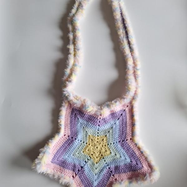 Gehaakte tas | Pastel ster