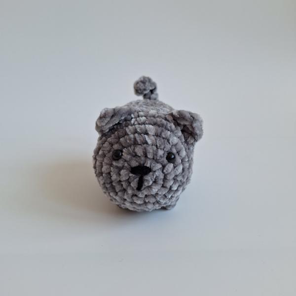 Gehaakte knuffel 'Grijze kat'