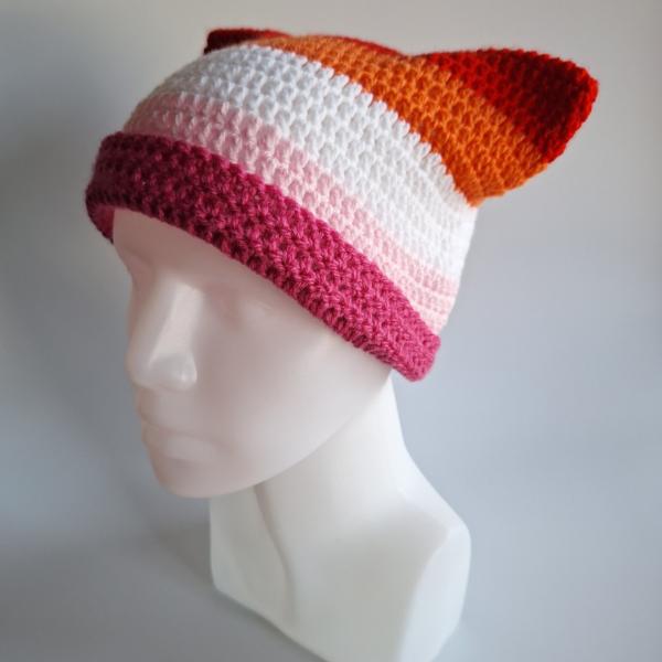 Gehaakte muts | Lesbische vlag