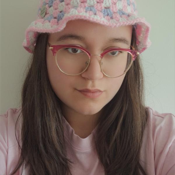 Gehaakte bucket hat | Pride transgender vlag