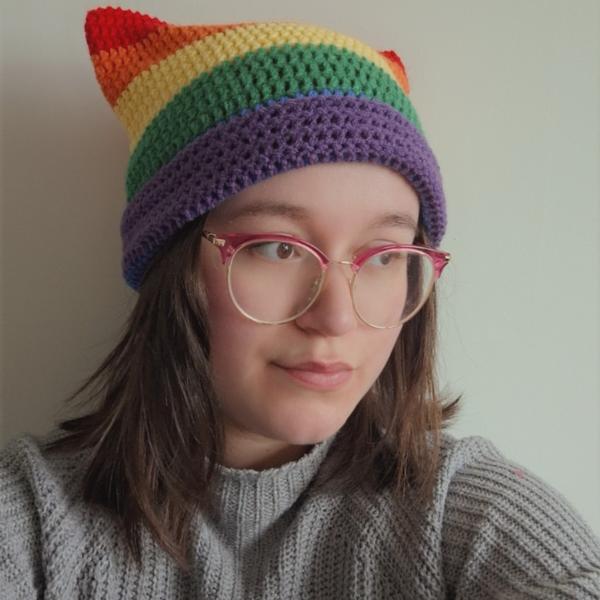 Gehaakte muts | Pride regenboog vlag