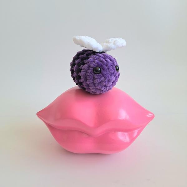 Gehaakte knuffel | Paarse bij