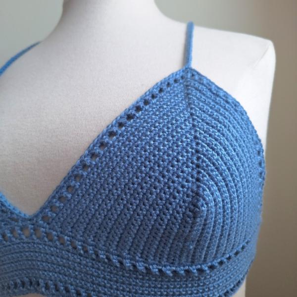 Gehaakt topje 'Boho top blauw | paars'