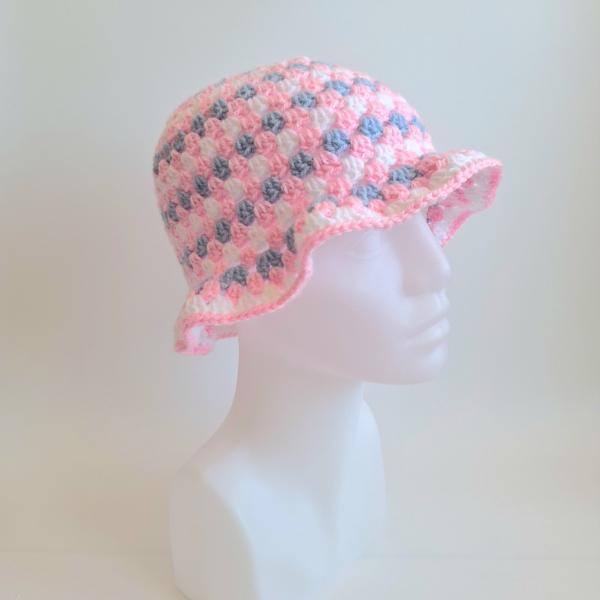 Gehaakte bucket hat | Pride transgender vlag