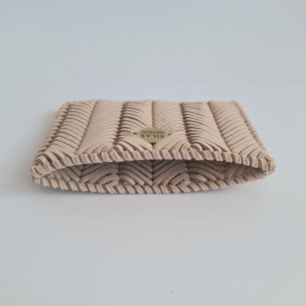 Geweven pasjeshouder | Beige