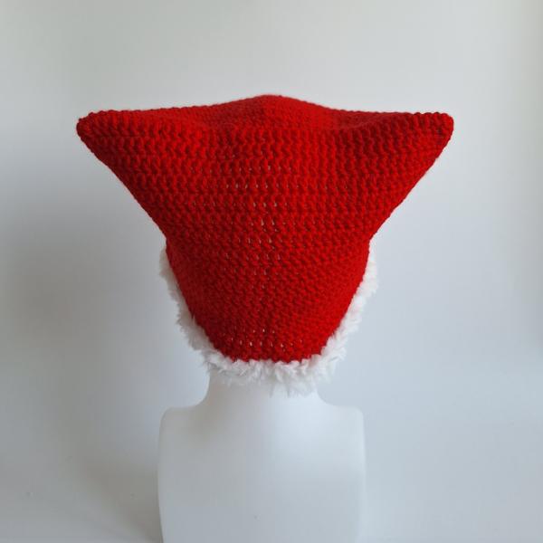 Gehaakte muts met imitatiebont | Santa