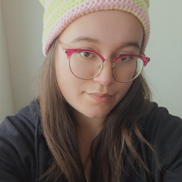 Gehaakte muts | Lichtroze en limoengroen