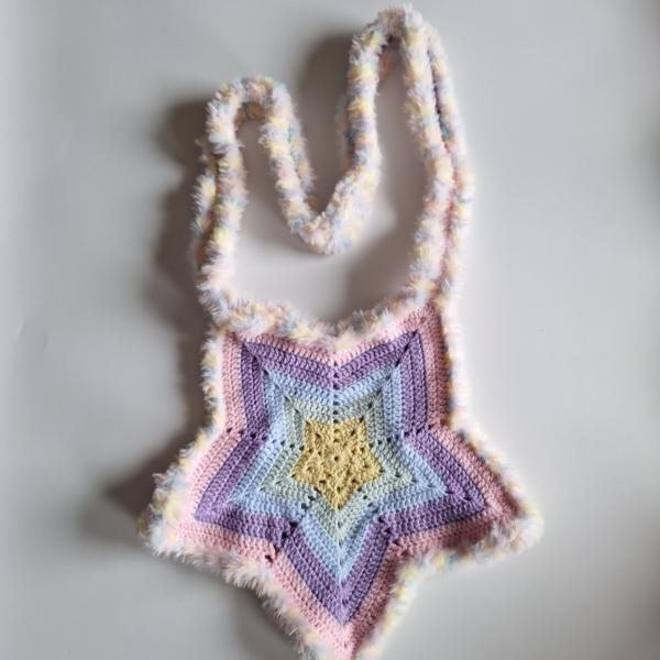 Gehaakte tas | Pastel ster