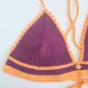 Thumbnail for Gehaakt topje | Aubergine paars en oranje