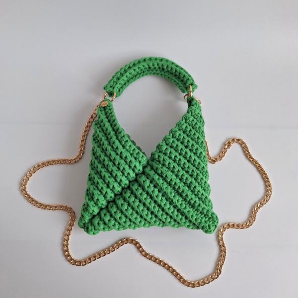 Gehaakte crossbody tas | Groen