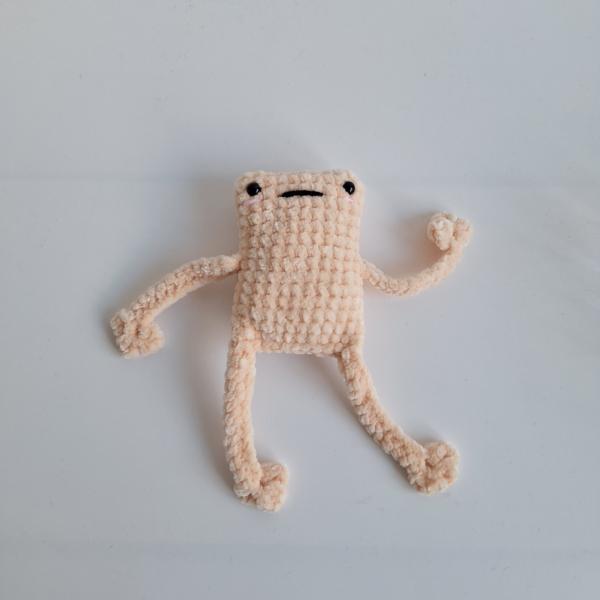 Gehaakte knuffel | Crème kikker